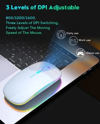 Picture of Duel Mode Wireless Bluetooth Mouse For Smartphone Laptop & Computer Android & IOS