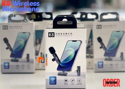 Picture of K8 Official Microphone High Quality Material Wireless Microphone For Smartphone Type C For Vlog Video Creators
