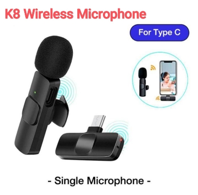 Picture of K8 Best Quality Wireless Microphone Bluetooth System Mic For Smartphone Type-C