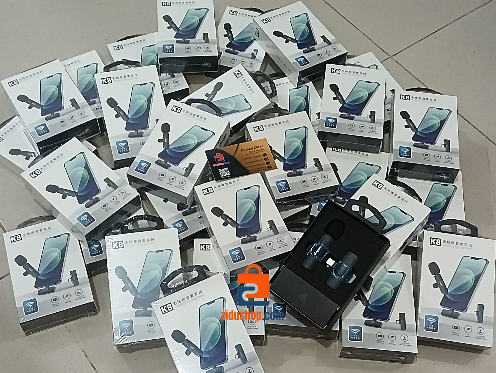 Picture of K8 Best Quality Wireless Microphone Bluetooth System Mic For Smartphone Type-C