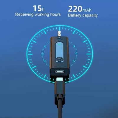 Picture of K35 DUAL WIRELESS DYNAMIC MICROPHONE WITH NOISE CANCELLING For Smartphone DSLR And All Others Audio 3.5mm Jack Support