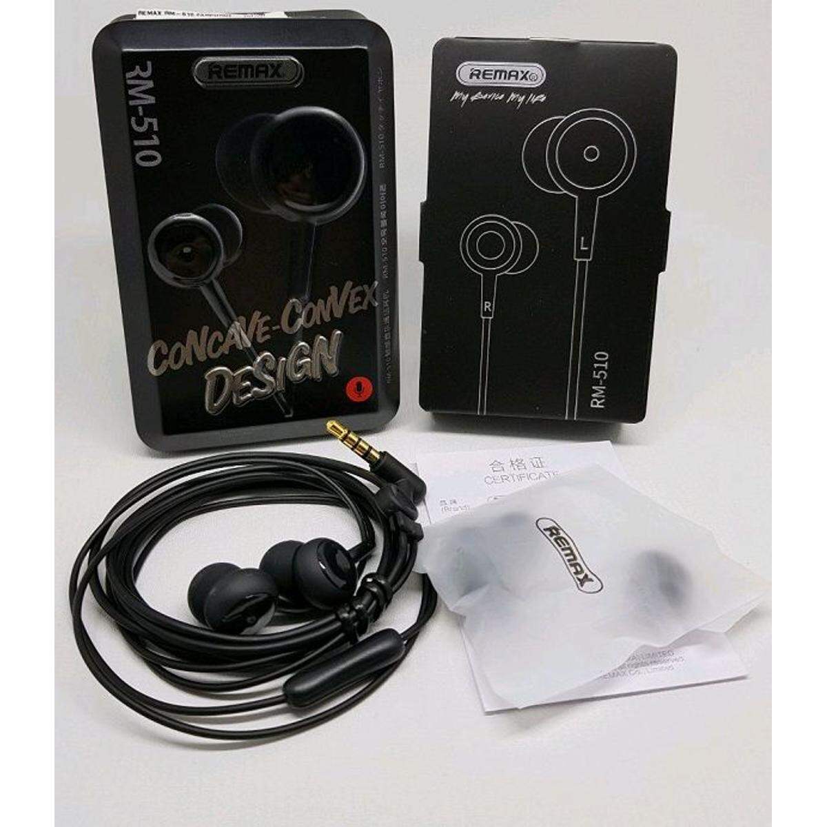Picture of REMAX RM 510 In-Ear Earphone With Metal box - Black