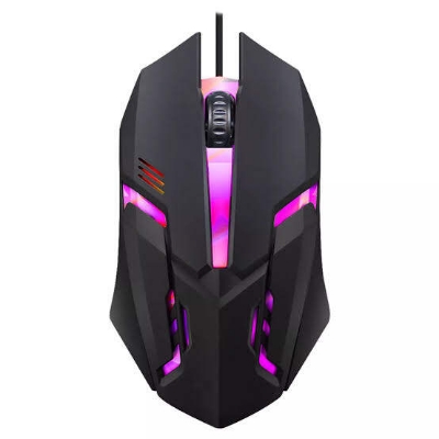 Picture of Wired Gaming Mouse LED Laptops PC Computers Optical Mice Computer Mouse- Mate BLACK - Black