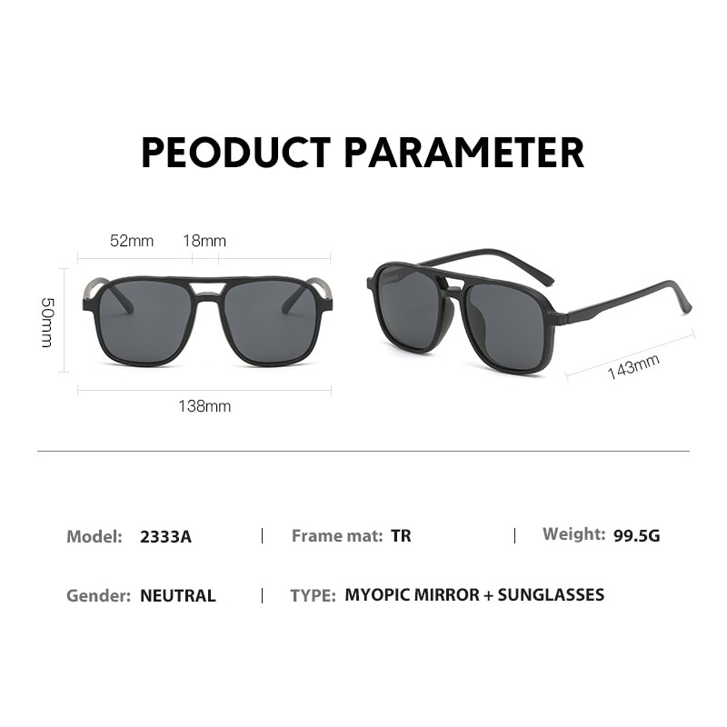 Picture of Sun Glass For Men High Quality & Full Black Sunglass Stylish & Fashionable Mate Black Frame - Black