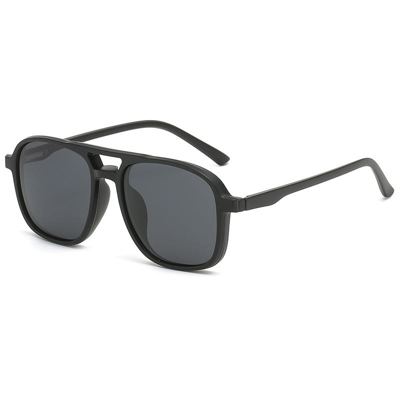 Picture of Sun Glass For Men High Quality & Full Black Sunglass Stylish & Fashionable Mate Black Frame - Black