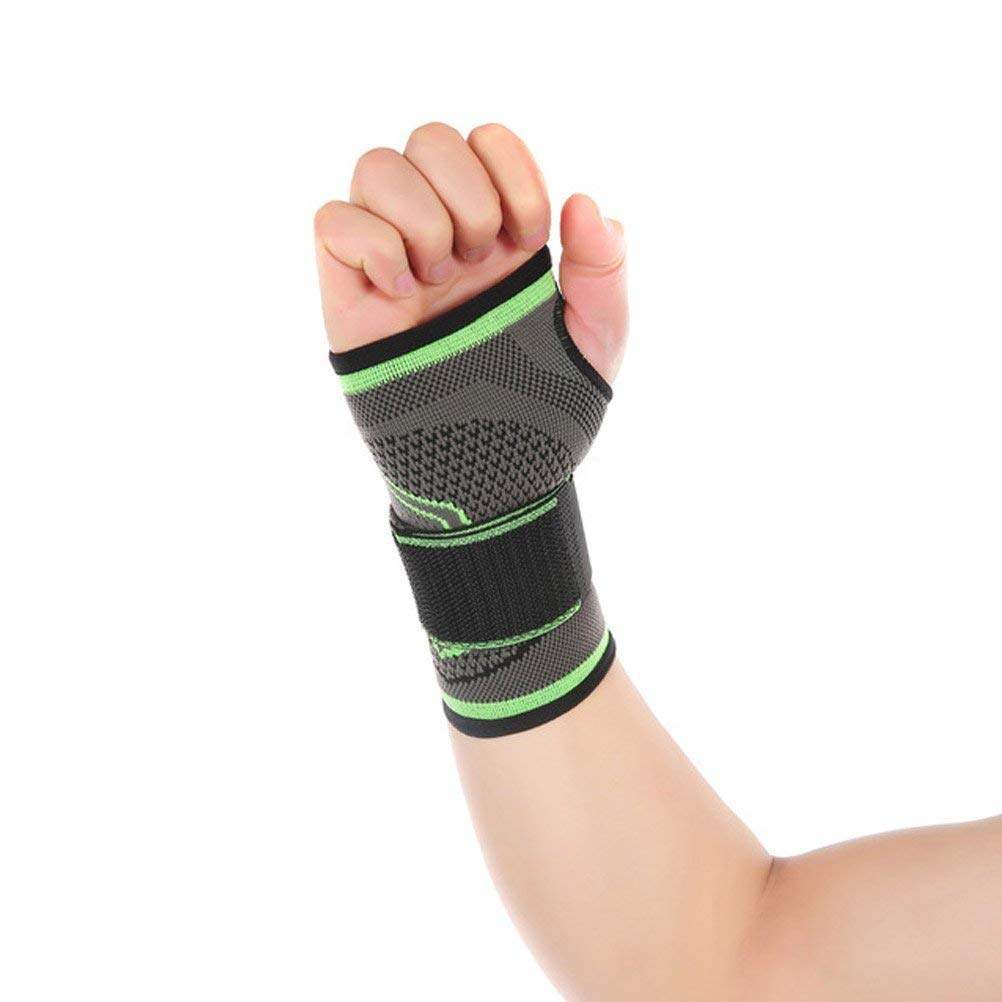 Picture of 1 Piece Compression Fabric High Elastic Bandage Fitness Yoga Wrist Support Crossfit Gym Powerlifting New 1 Pis  (One size ) - Mulicolor