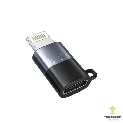 Picture of Type C To Lightning Adaptor For OTG Connection Microphone Or First Charging iphone - Black
