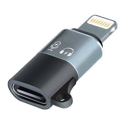 Picture of Type C To Lightning Adaptor For OTG Connection Microphone Or First Charging iphone - Black