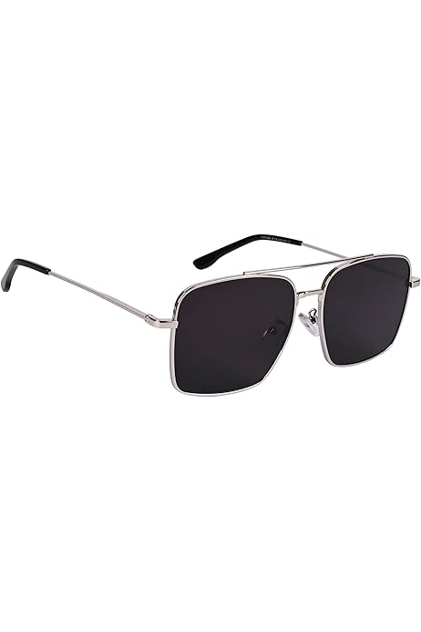 Picture of Smart Sunglass For Men High Quality Matel Body Silver Frame & Black Glass