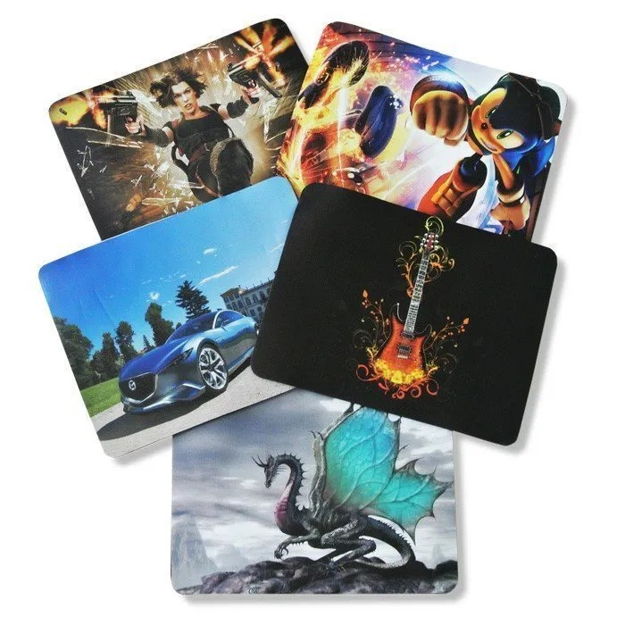 Picture of Mouse Pad with Stitched Edge, Computer Mouse Pad with Non-Slip Rubber Base, Pink Paris Gaming Mouse Pads for Computers Laptop Mouse 7 x 8.6 in Square Mousepad - Multicolor