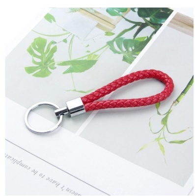 Picture of Leather Keychain Key Holder Metal Key Chain Key Ring Car Accessories Keychain rope car key anti-lost phone DIY pendant men's and women's key chain