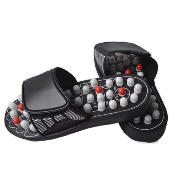 Picture of Dc Manufacturer Massage Slippers with Round Dots, Japanese Rotating Health Massage Slippers, Acupoint Health Foot Health Slippers - Multicolor