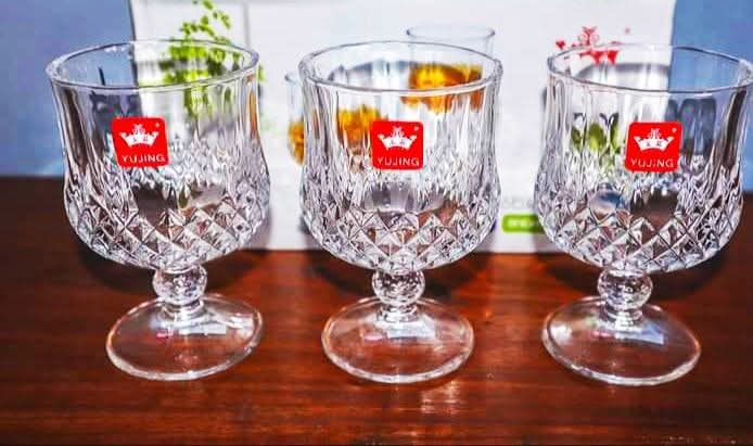Picture of Yujing Glass - Set Of 6 Clear Glass 220Ml - Enjoy Your Favorite Beverages With This Set Of 6 Clear Glass Cups-cristal suto
