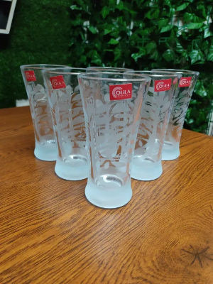Picture of Transparent Printed Drinking Juice Glass / Lacchi Glass (Olila-W43P) pata print