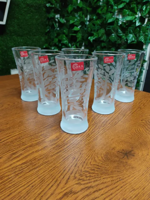 Picture of Transparent Printed Drinking Juice Glass / Lacchi Glass (Olila-W43P) pata print
