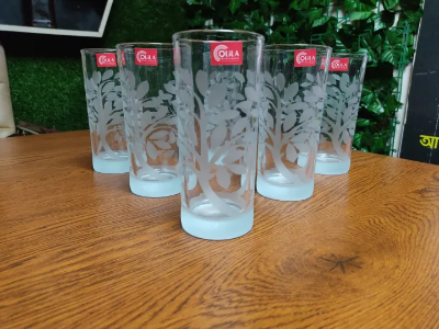 Picture of Transparent Printed Drinking Juice Glass / Lacchi Glass (Olila-W12P) Lota print
