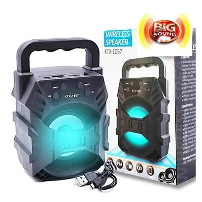 Picture of Bluetooth Speaker KTS 1057 Wirless protable Speaker with microSd card slot and usb slot - Black