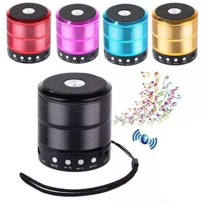 Picture of WS 887 Mini Bluetooth Speaker Portable Wireless Audio Device Compact Sound System for Every Occassion - Multicolor
