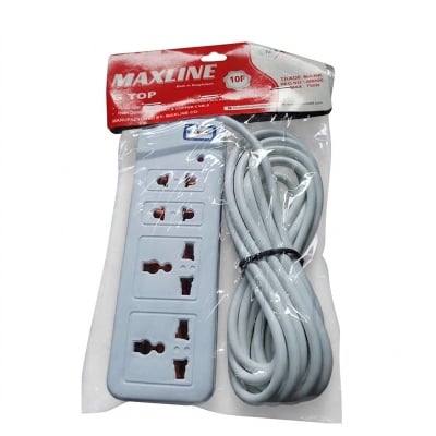 Picture of Maxline 10ft cable multiplug - White