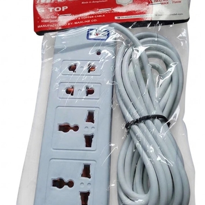Picture of Maxline 20 ft cable multiplug - White