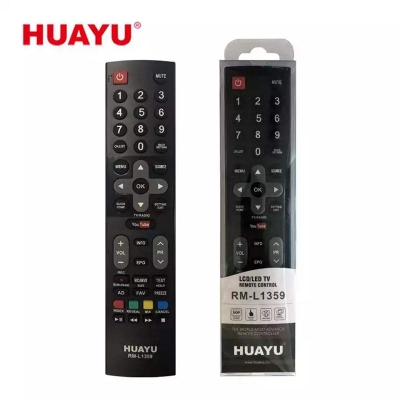 Picture of RM-L1359 HUAYU UNIVERSAL FOR SKYWORTH/WALTON/YASIN LCD LED TV REMOTE CONTROL - Black