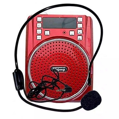 Picture of Portable Bluetooth Speaker with Radio Mic Loud Memory Card Soundbox for Outdoor and Indoor Use - Multicolor