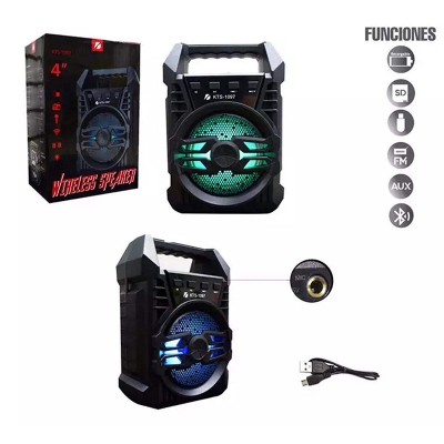 Picture of KTS-1097 Mini Bluetooth Karaoke Portable Speaker - Multicolor