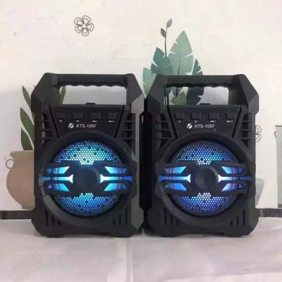Picture of KTS-1097 Mini Bluetooth Karaoke Portable Speaker - Multicolor