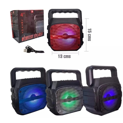 Picture of Wireless Portable Bluetooth Speaker With Led Light Support Mic KTS-1145] - Multicolor