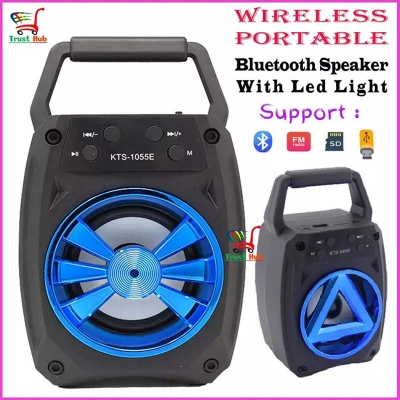 Picture of KTS-1055 Wireless Portable Bluetooth Speaker with MicroSD Pendrive FM Supported - Multicolor
