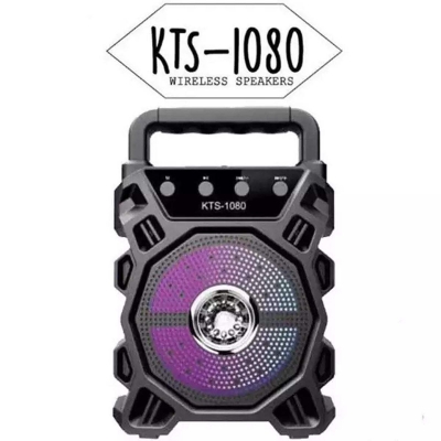 Picture of KTS-1080] Wireless Portable Bluetooth Speaker With Led Light[Support Mic] - Multicolor