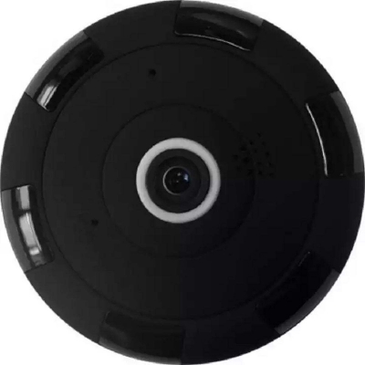 Picture of Panoramic Wifi IP P2P Night Vision Camera 360 Degree - Black - Black