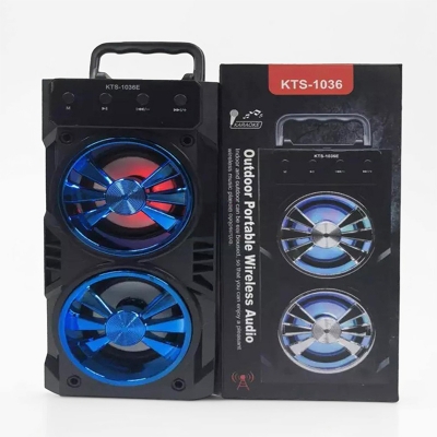 Picture of KTS-1036 Dual Stereo Outdoor Bluetooth Speaker Mic FM USB AUX Support