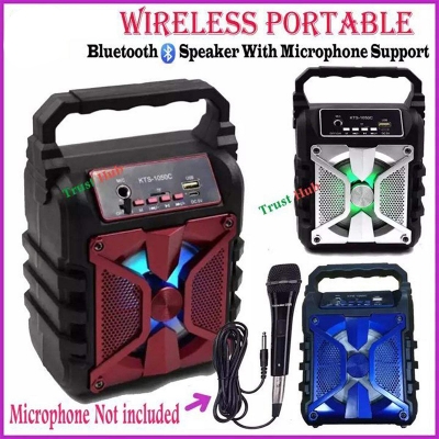 Picture of Kts 1050 Portable Bluetooth Wireless Speaker With Microphone Supported - Speaker - Portable Table - Bluetooth Speaker - Multicolor