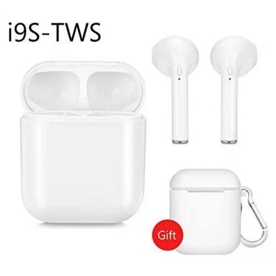 Picture of Original HBQ i9s tws Wireless Bluetooth earphones Wireless Headsets With Free Box -White - White