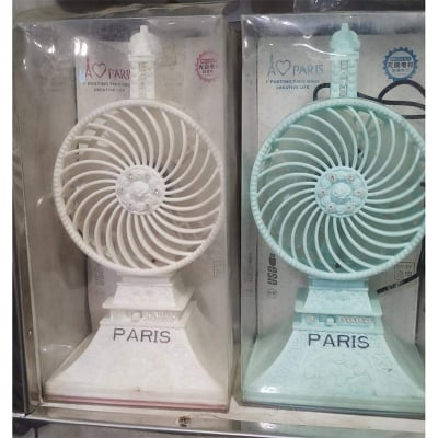 Picture of Portable Mini USB Fan suParis DESIGN SUmmer Small Desk Pocket Handheld Air Rechargeable 18650 Battery Color - Multicolor