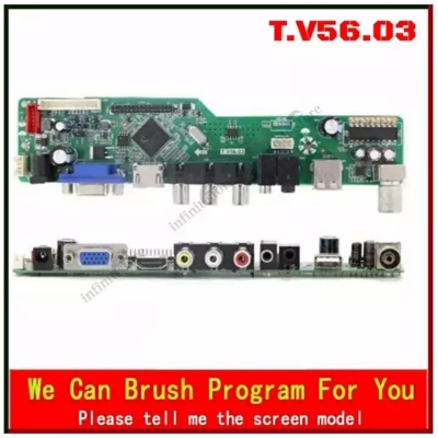 Picture of T.V56 Universal LED LCD TV Mother Board - Multicolor