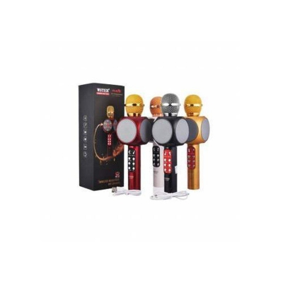 Picture of WIRELESS KARAOKE HANDHELD MICROPHONE USB KTV PLAYER BLUETOOTH MIC SPEAKER WS-1816 - Multicolor