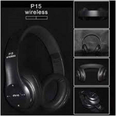 Picture of P15 Wireless Bluetooth 4.2 Stereo Headphone Headset For Mobile Phones - Multicolor
