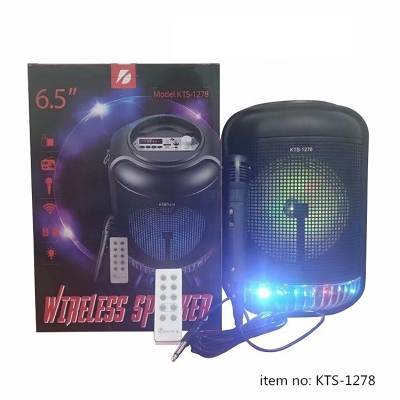 Picture of KTS 1278 BT/FM Portable Speaker 6.5 - Multicolor