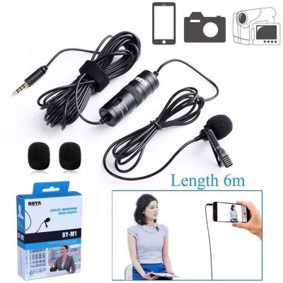 Picture of M1 Microphone Boya Professional Microphone For Mobile & Dslr - Black - Black