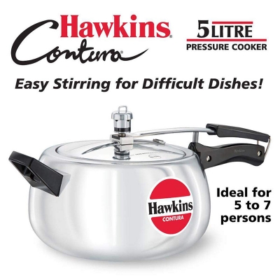 Picture of Hawkins contura 5 L Pressure Cooker (Aluminium) - Multicolor