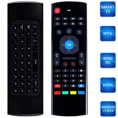 Picture of 2.4G Wireless Remote Control Keyboard Air Mouse - Black - Multicolor