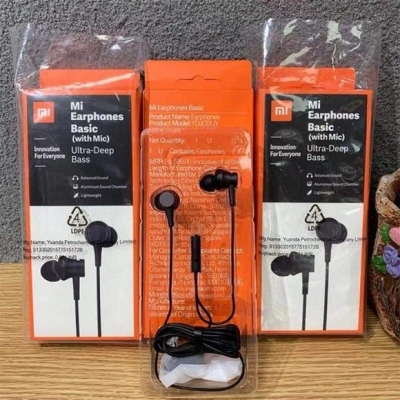 Picture of Earphones Basic,In-Earphone with Mic - Red Ultra Deep Bass and mic (Red color)/ Real picture/as like same to see - Multicolor