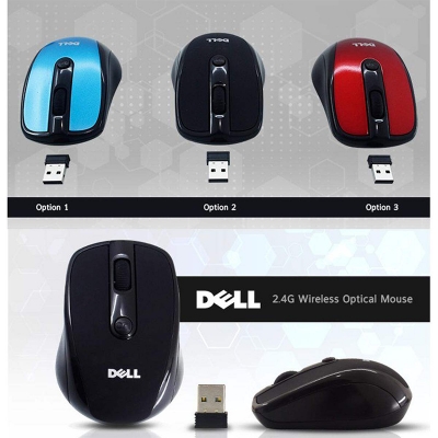 Picture of 2.4G Wireless Optical Mouse for Laptop,Computer - Multicolor