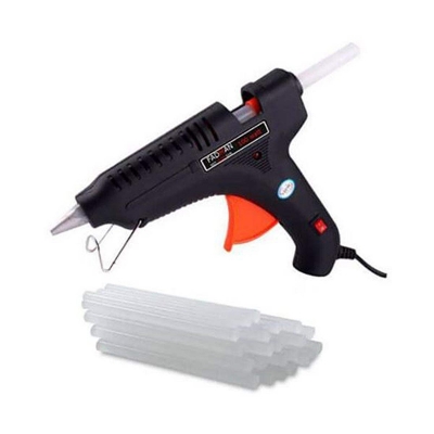 Picture of Hot Melt Glue Gun with Glue Stick Craft Glue Gun Low Temperature Adhesive Glue Sticks Craft Gun Glue Sticks - Multicolor