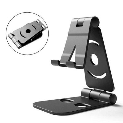 Picture of Mobile Phone Stand for desktop, Folding Bracket Flat Mobile Stand (Colour-Random) - Multicolor