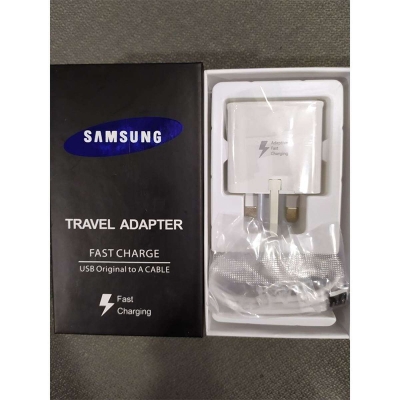 Picture of Samsung Fast Charger Adapter for All Samsung Model and Smart Phones Micro USB-White - Multicolor