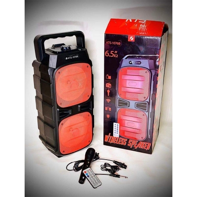 Picture of KTS 1176B 6.5*6.5 PARTY KARAOKE RECHARCGABLE BLUETOOTH SPEAKER - Multicolor