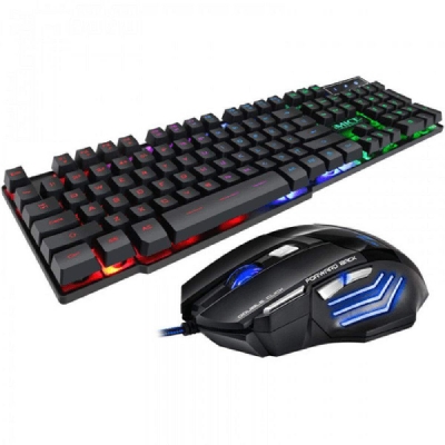 Picture of iMICE AN-300-X7 USB Wired Backlit Gaming Keyboard & Mouse Combo - Multicolor